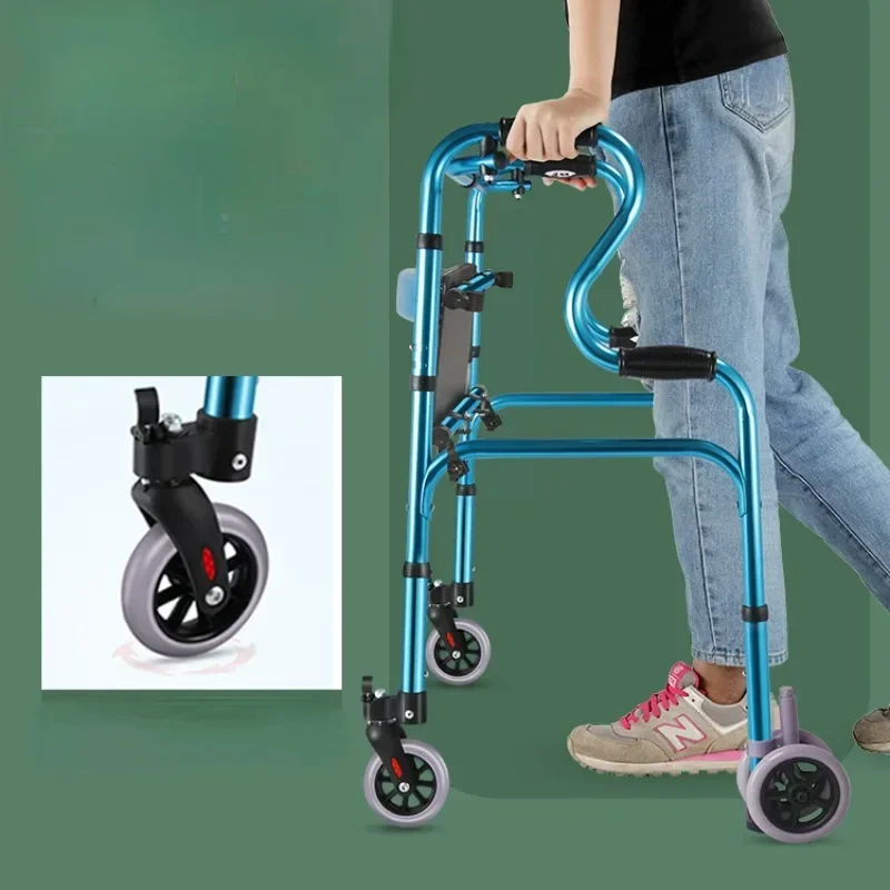 FourLegged Aluminum Crutches for Elderly Anti Skid Mobility Aid Durable Walking Stick for Fracture Support Rehabilitation Cane