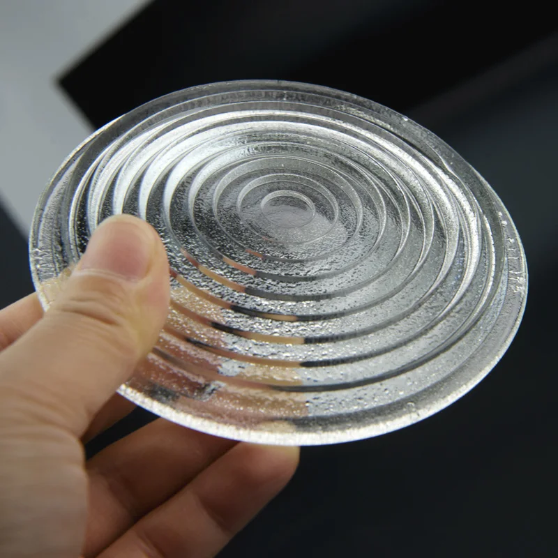 Diameter 175mm 200mm Round Glass Spotlight Fresnel Lens Threaded Mirror Transmissive Lens with IP23 Protection Grade