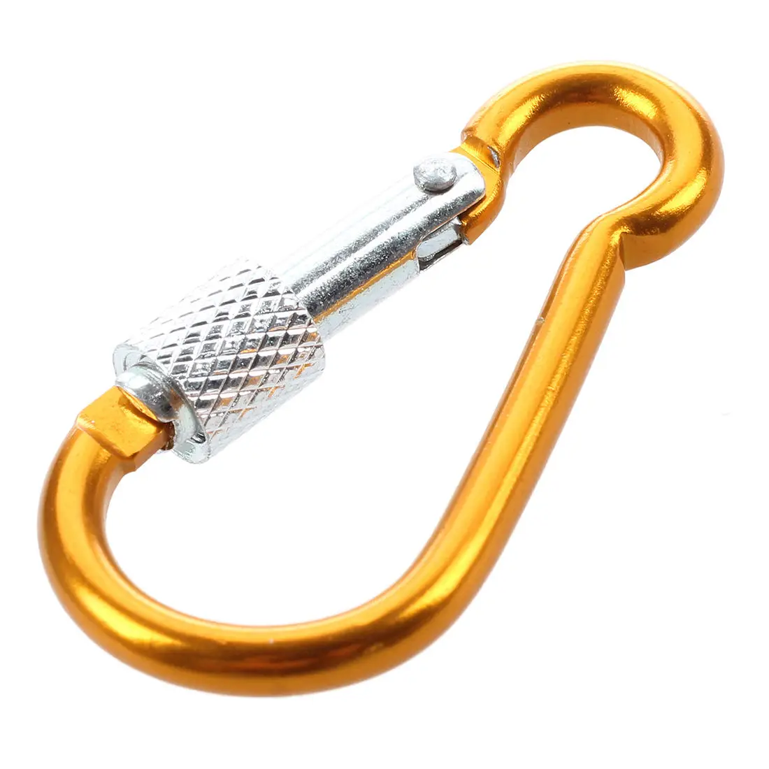 AS60-10Pcs Assorted Color Aluminum Alloy Carabiner Clip Hook Bottle Holders