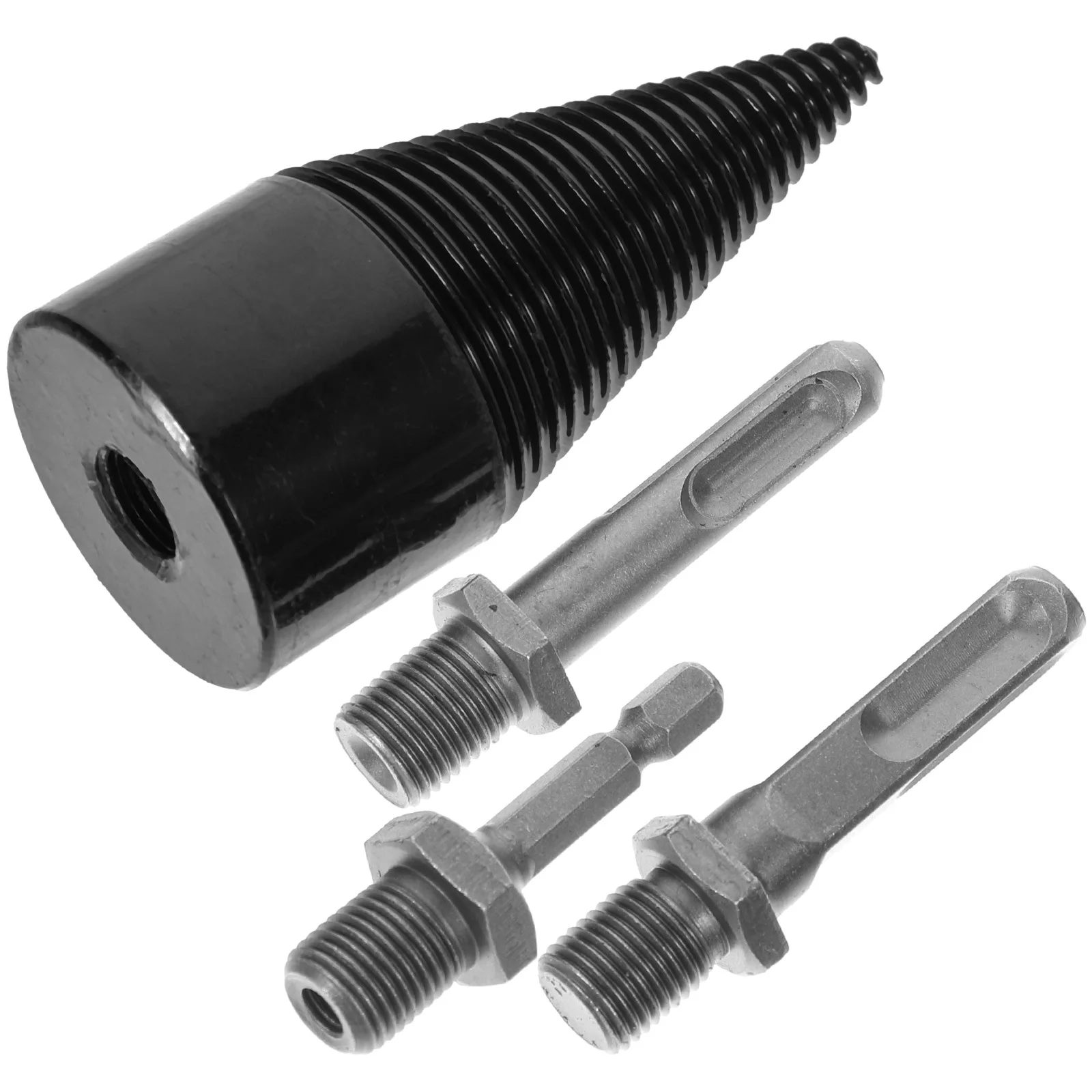 

1Set Firewood Drill Bit Log Wood Splitter Cones Steel Wood Splitting Drill Bit Efficient Woodwork Tool Woodworking Tool