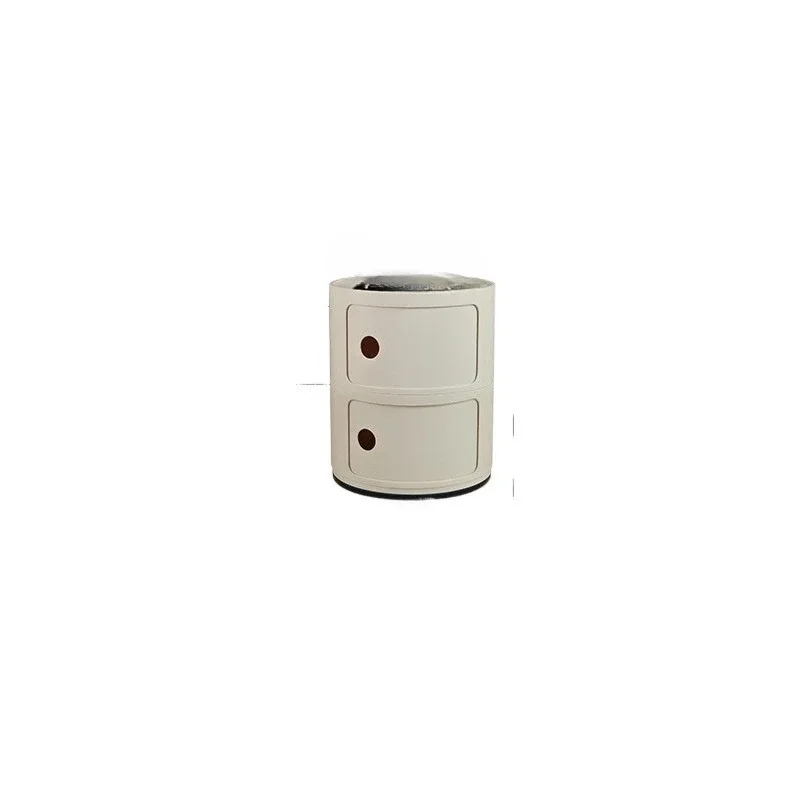 Cylinder bedside table, living room, multi-layer bedroom, locker, small and narrow storage cabinet