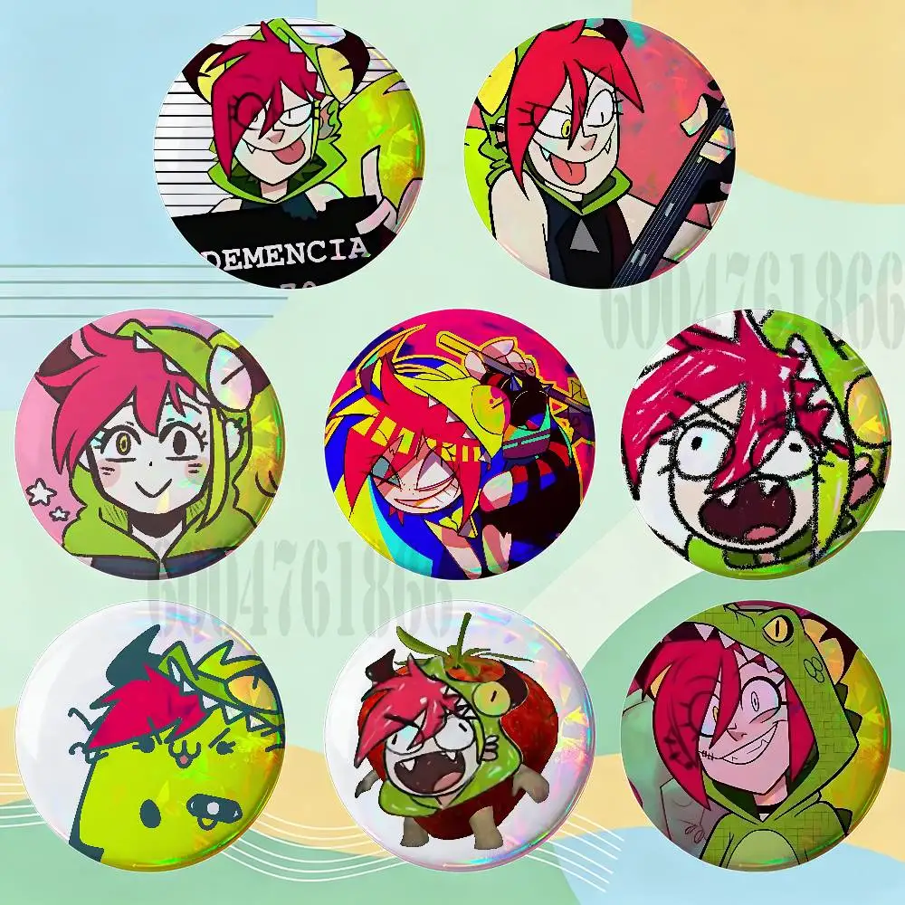 D-Demencia HD Print Badges Pretty Round Display Brooches IP merchandise 32mm 58mm 75mm 44mm 25mm