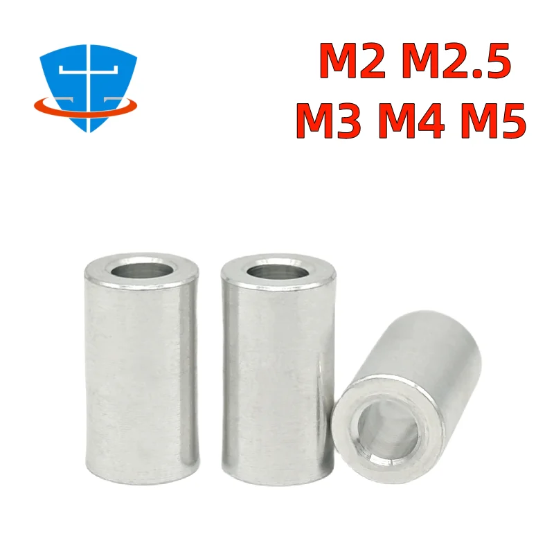 5/10pcs M2 M2.5 M3 M4 M5 Aluminum Alloy Bushing Gasket CNC sleeve  Non-threaded Spacer For RC Model Part Length 2mm to 30mm