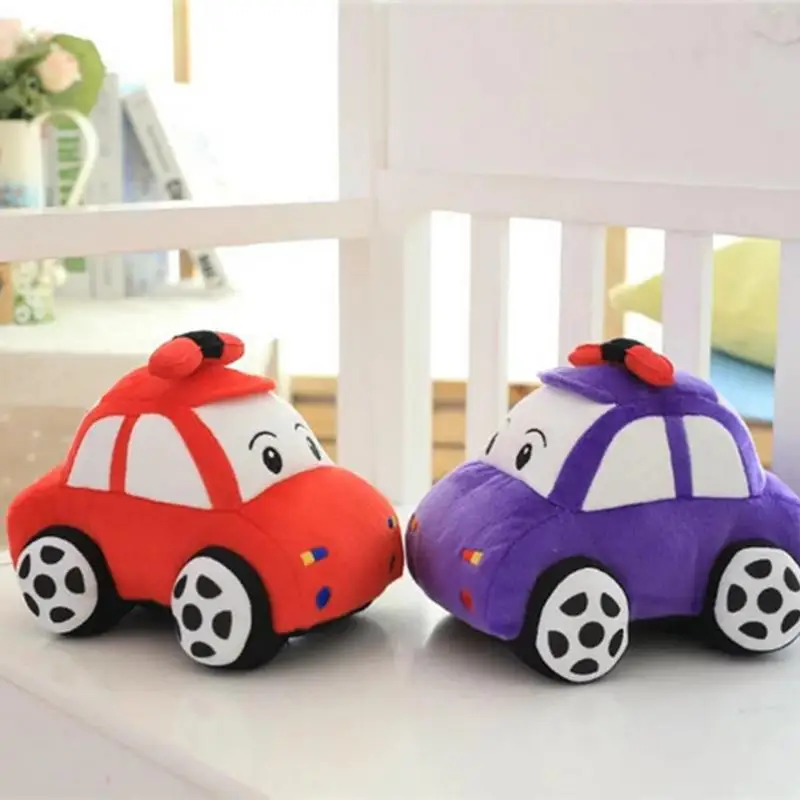 Auto Knuffel Cartoon Pluche Auto Model Sierkussen Zacht Knuffel Decor 23 Cm/9.06 Inch Auto Plushie voor Woonkamer Bank