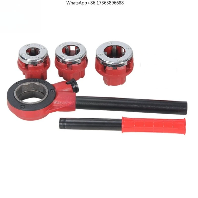 Pipe Threader Handheld Galvanized Iron Pipe Sleeve Machine Electric Threading Tools With Dies 220V 2300W