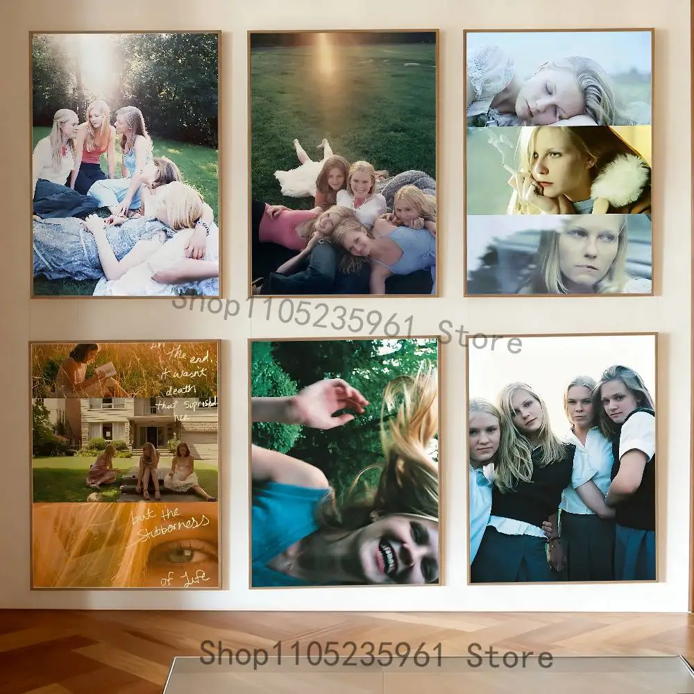 

The V-Virgin S-Suicides Poster Multi-Purpose Wall Art for Living Room Bedroom Office Hallway Bar Home Decor Gift