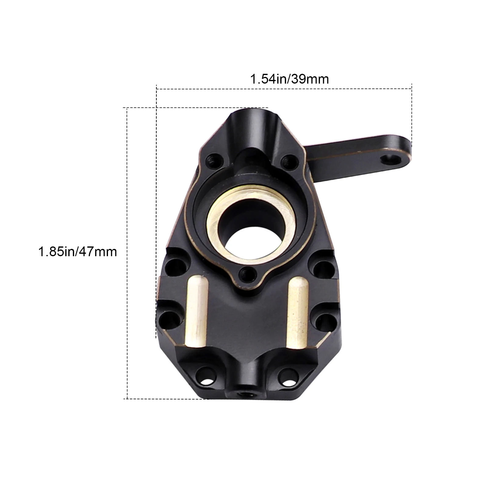 HobbyPark Heavy Brass Steering Knuckles Portal Housings Inner Front for Traxxas TRX4 Weight Upgrades Parts Fit TRX-6