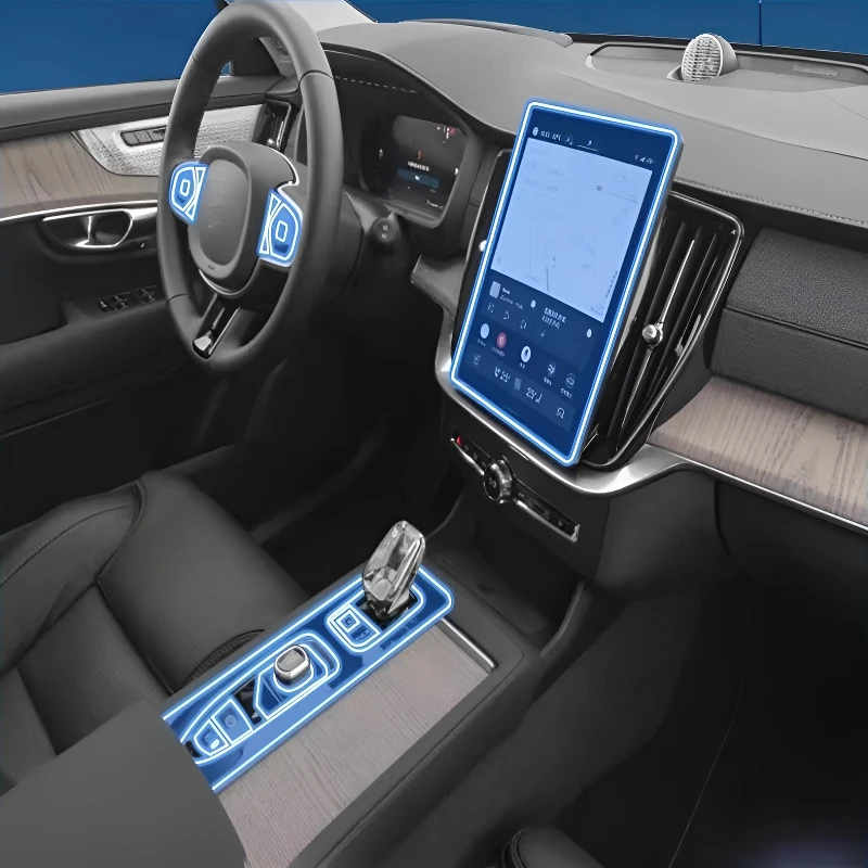 For Volvo XC90 hybrid 2026 Dashboard Multimedia Navigation Transparent Anti-Scratch Protection Film Modification for
