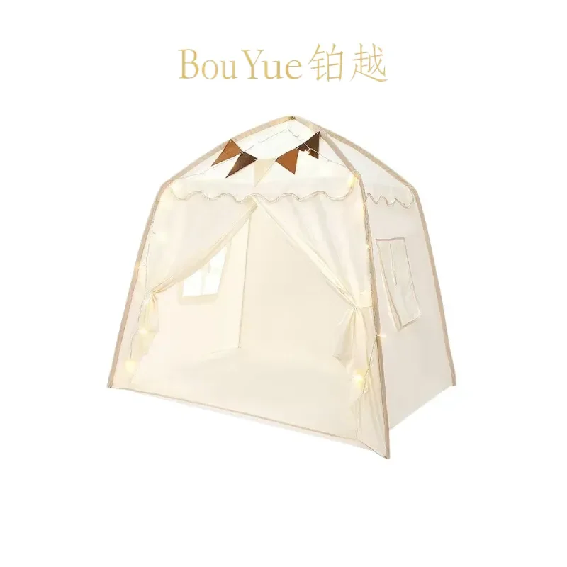 Kids Indoor Play Tent Castle House with Mosquito Net Children Sleeping Playhouse Toy Dream Base for Boys Girls Room Decor