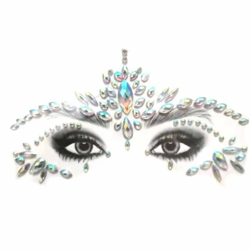 

Алмазная наклейка для лица, татуировки, украшения, ювелирные изделия, самоклеящиеся наклейки для макияжа, маскарадная вечеринка, креативные поддельные татуировки, инструменты