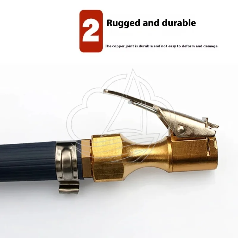 Wall Mount Digital Tire Inflator Auto Air Pump With Pressure Gauge Garage Car Tyre Inflation Tool
