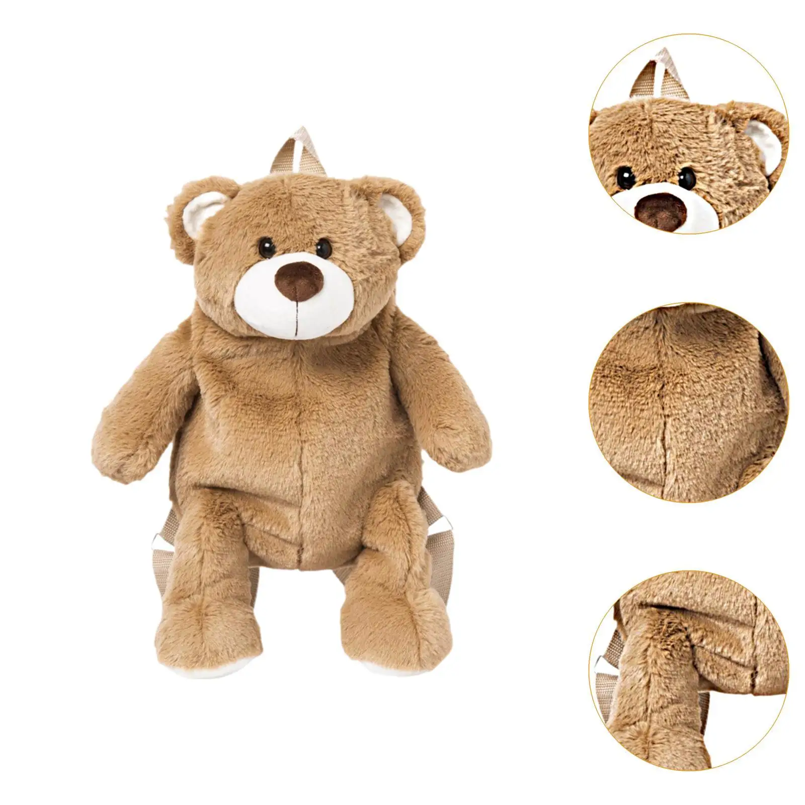 어린이를 위한 조절 가능한 스트랩이 있는 봉제 곰 배낭 경량 봉제 인형