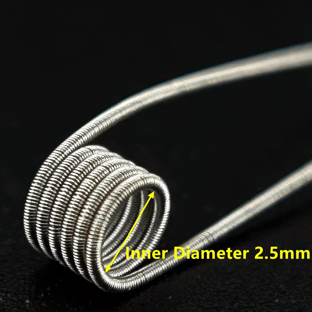 30 modellen Gat 2,5 mm Klassieke/tegenwoordige richting Spiraalveren Spoelen 3 materialen SS316/NiChrome80/KA1