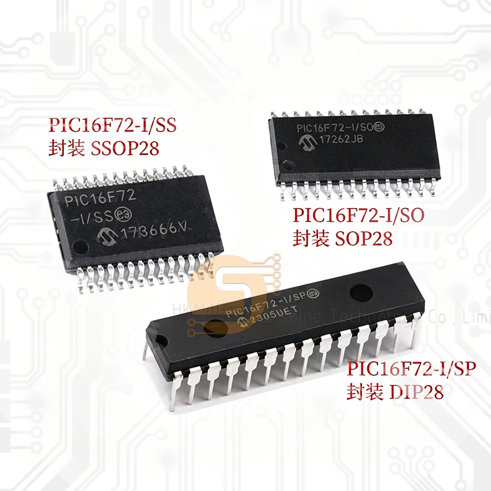 10 piezas PIC16F72-I/SO PIC16F72-I/SS PIC16F72-I/SP