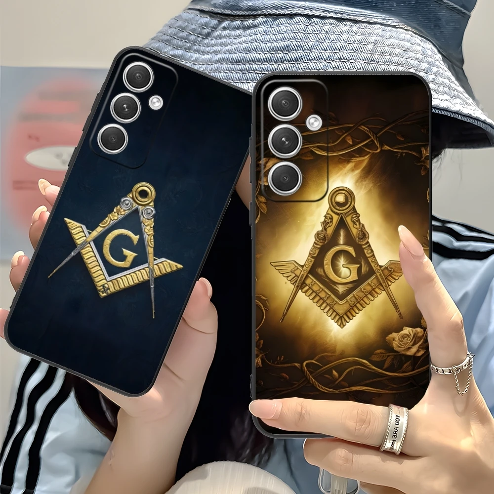 Freemason Painting Color Mobile Cell Phone Case for Samsung Galaxy S24 S23 S22 S21 S20 S10 S9 Plus FE Ultra Lite Black Cover