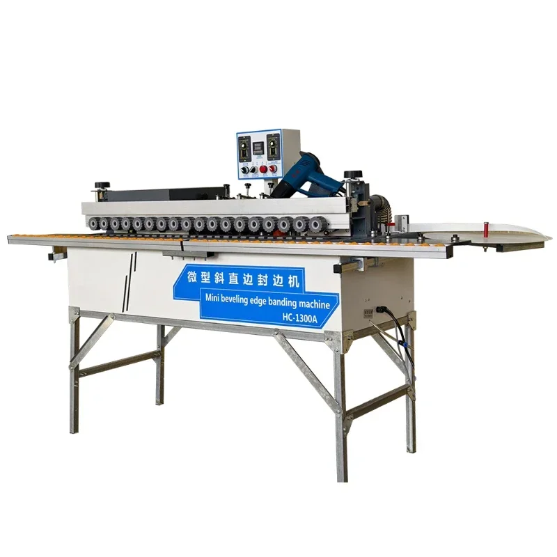 

HC-1300 Fully Automatic 45 Degree Bevel Oblique Straight Edge Panel Furniture Edge Banding Machine