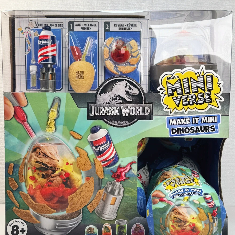 MGA MiniVerse  Make It Mini Dinosaurs Blind Sphere Mystery Egg Collectible Diorama Toy Gift Desktop Display DeJurassic Worldcor