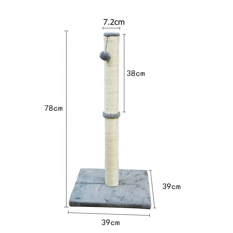 Claw Grinding Cat Scratching Post Natural Sisal Scratching Post for Cats  Climbing Frame