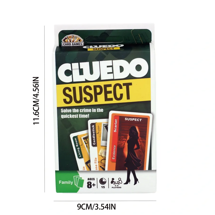 A card game suitable for family gatherings, fun clues to guide the suspect card game