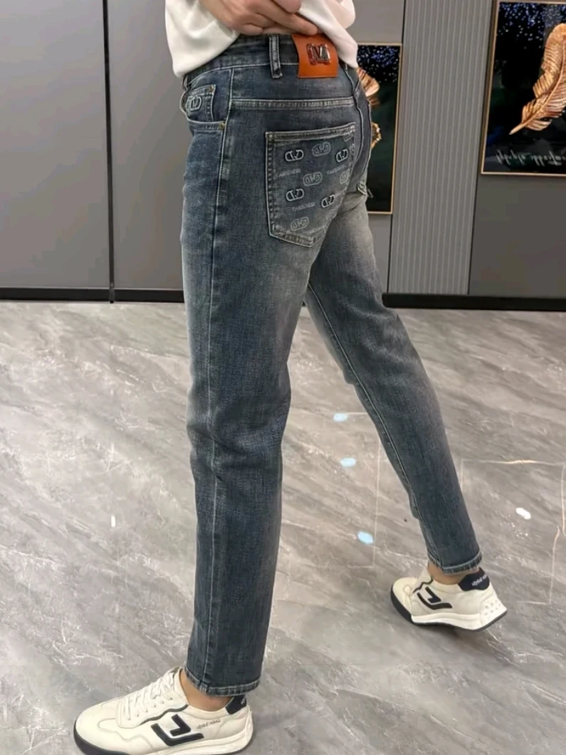 

High Quali Men's Jeans Spring Autumn New Sle Versatile Faionable Trendy Lightweight Comfortable Fit Stand Waist