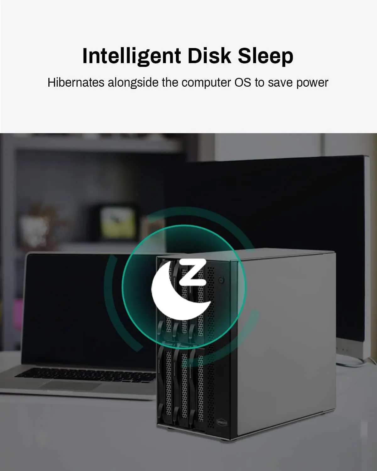 TERRAMASTER D6-320 External Hard Drive Enclosure USB 3.2 Gen2 10Gbps Type-C HDD Storage Hot Swappable Plug and Play (Diskless)