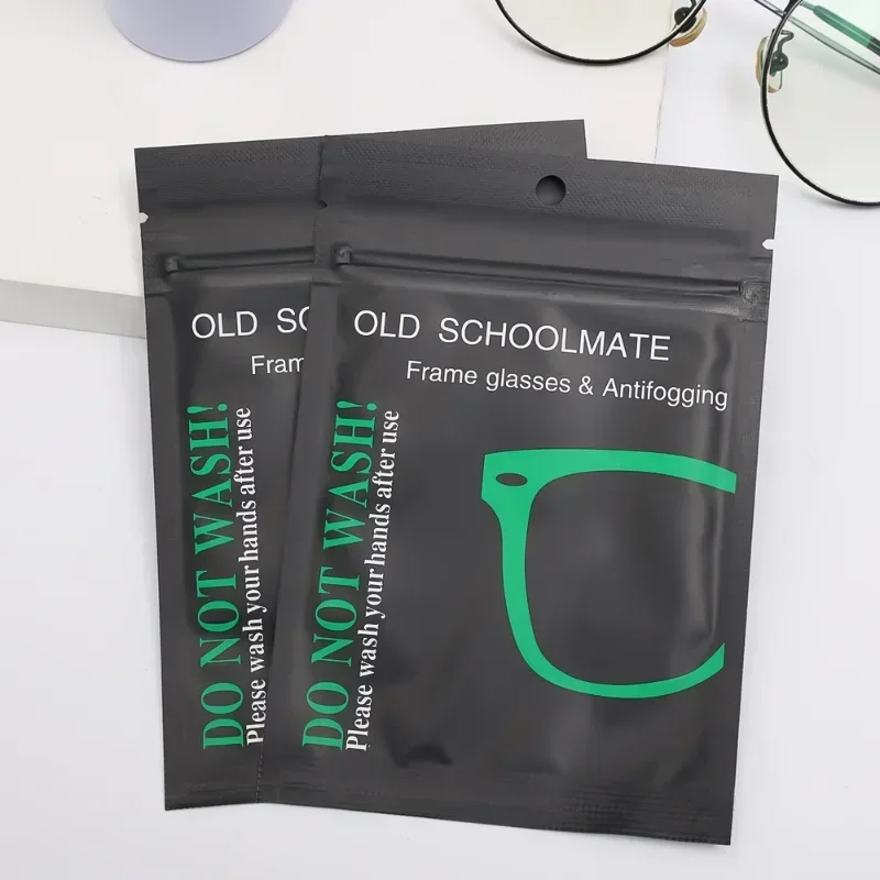 Противотуманная ткань для очков, новая наногерметичная упаковка, противозапотевающие солнцезащитные очки без следов, предварительно увлажненная протирка, многоразовые салфетки для очков