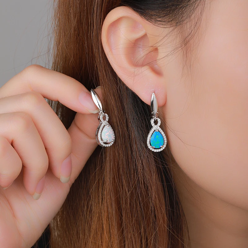 MYOP 2023 Jewelry 925 Silver Opal Earrings Shine With A Gentle And Delicate Aesthetic