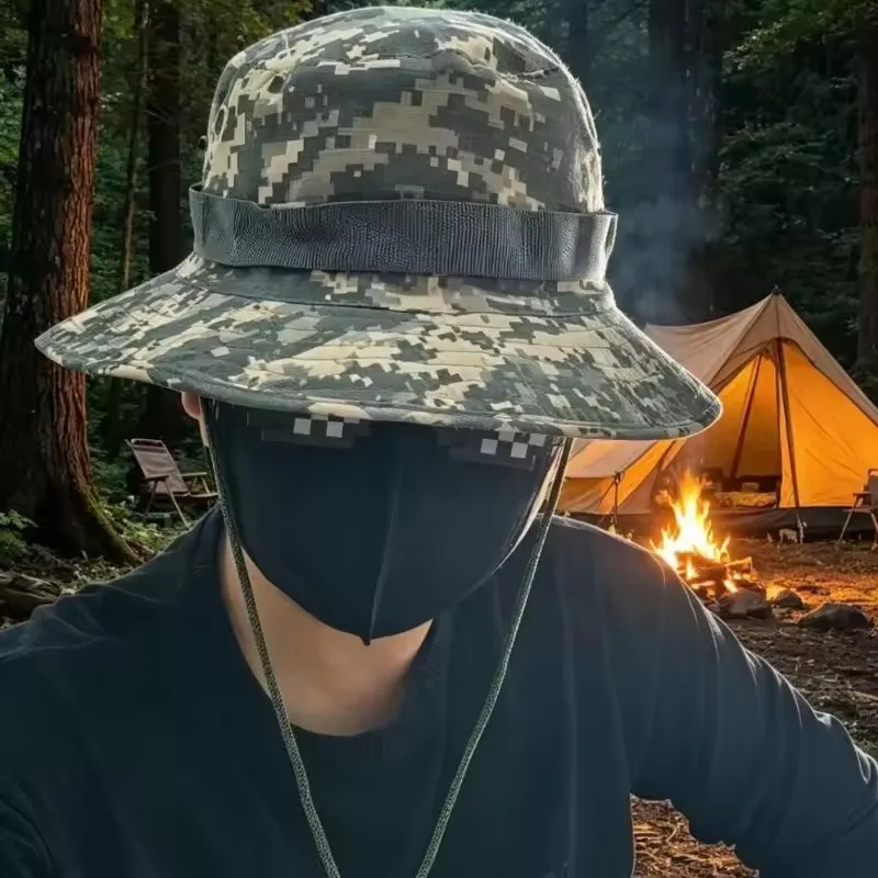 2026 Outdoor-Camping Tarnkappen-Hut, Anglerhut, Touristen-Fischerhut, Benny-Hut, Sonnenschutzhut für Männer und Frauen – Detail 3