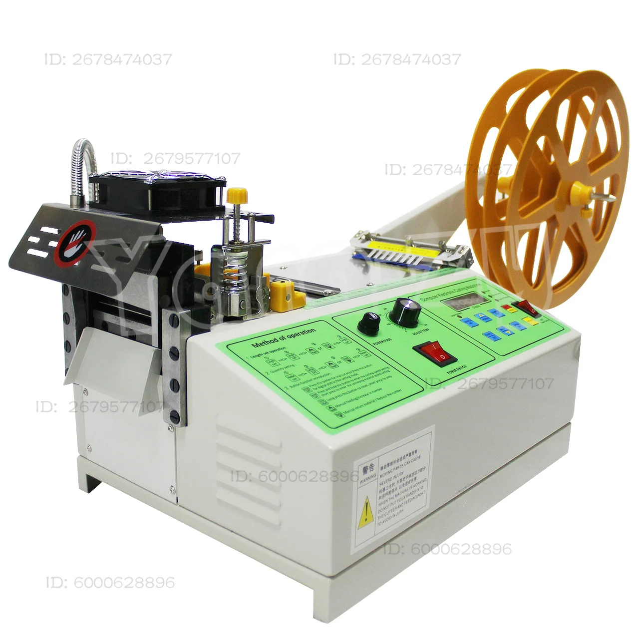 Computer Hot and Cold Cloth Belt Tape Cutting Machine Auto Magic Adhesive Tape Zipper Webbing Machine Elastic Cut Tools