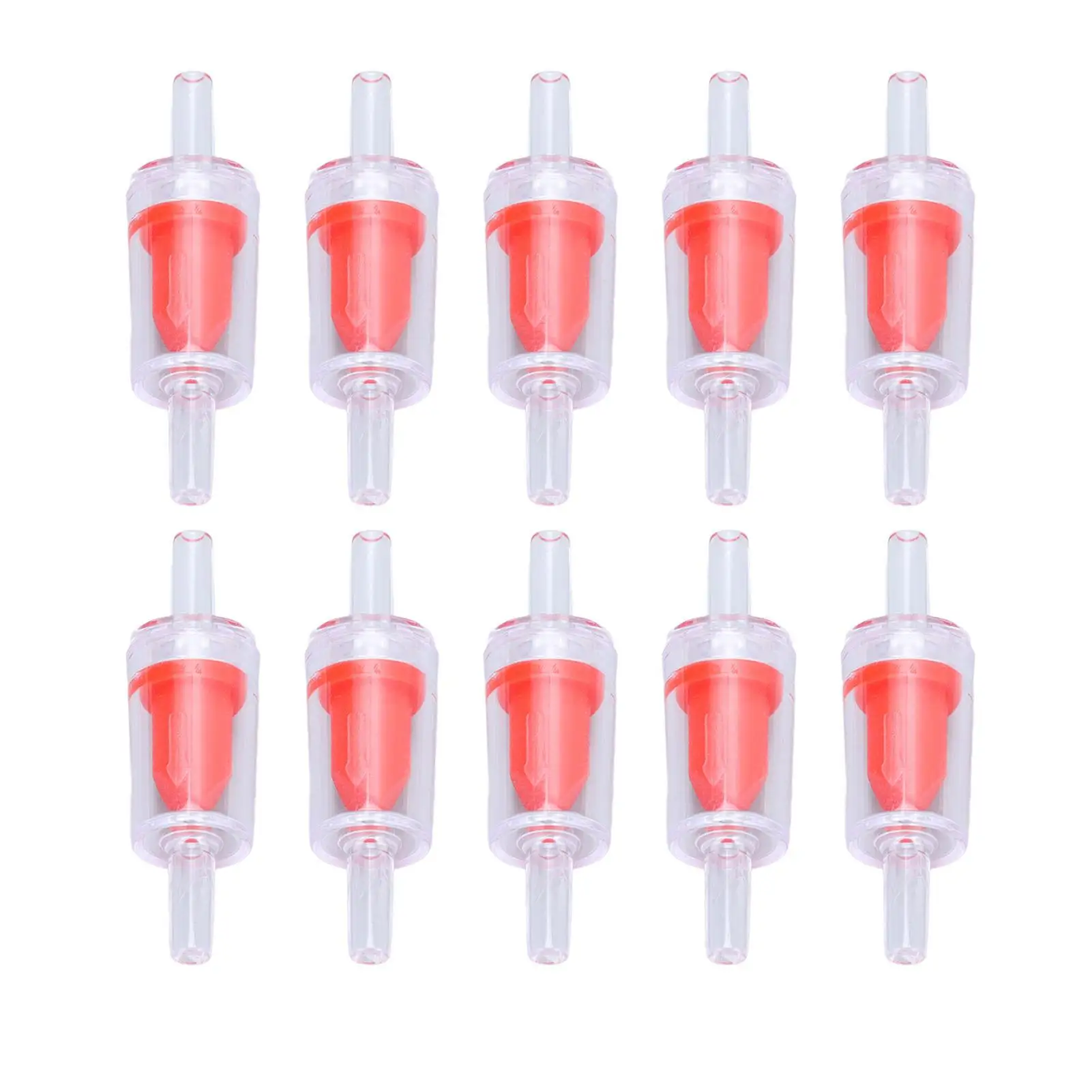 10 Pcs 4mm PP Check Valve for Aquarium - 1 Way Water Stop Valve for fish Tank & Electric Pumps