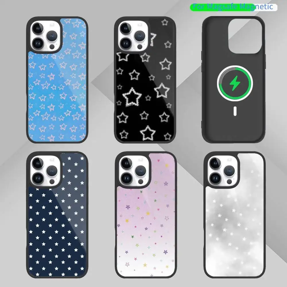 

S-Stars S-Shine Phone Case For iPhone17,16,15,14,13 Plus,Pro Max Magnetic For Magsafe Wireless Charging
