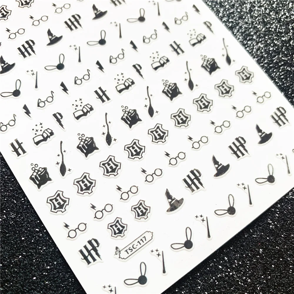 TSC series TSC-073 magic cartoon 3D Back glue Self-adhesive Nail art Nail sticker decoration tool Sliders For Nail Decals