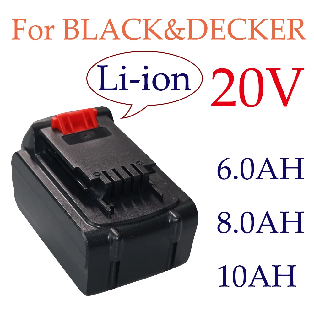 

for BLACK&DECKER LB20 LBX20 LBXR20 Power Tool Replacement Battery 100% Brand New 18V/20V 6.0Ah Li-ion Rechargeable Battery