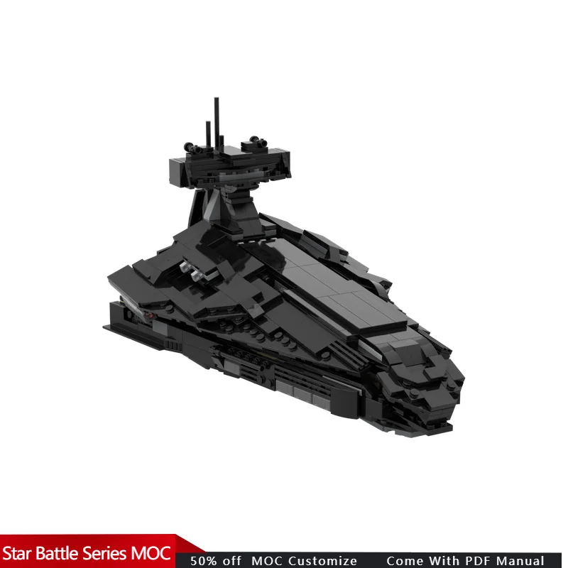 

579 шт. Темный разрушитель со звездами - 75336 альтернатива MOC Настроить модульные строительные блоки Технология DIY Фестивальная игрушка в подарок