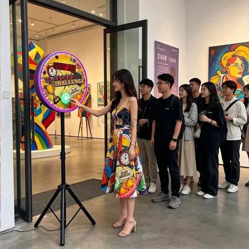 Custom Hand-eye Coordination Interactive Push Button Reaction Training Countdown Timer 6 Digits 10 Seconds Challenge Game