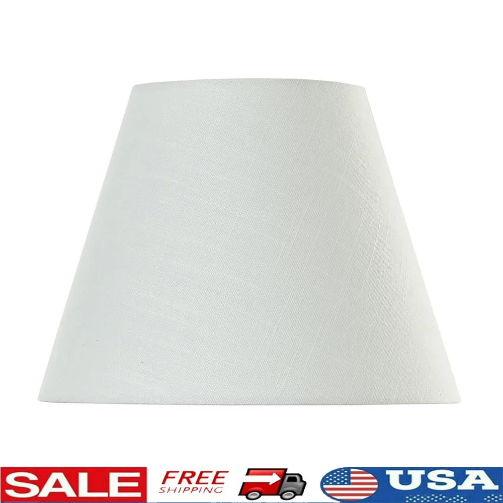 

White Textured Fabric Empire Lamp Shade Decorative Lighting Fixture Home Decor Floor Bedside Lamp Shade Polyester Material