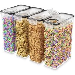 1pcs Cereal Containers Storage Set Dispenser Airtight BPA-Free Pantry Organization Canister for Sugar Flour Food can