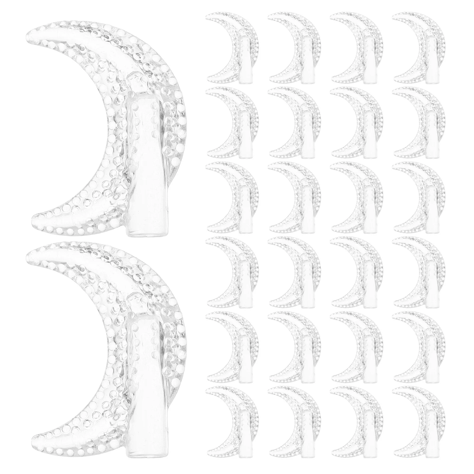 

100 шт. пластиковые абажуры в форме луны для гирляндных светильников, чехлы для ламп в помещении и на открытом воздухе, подвесные светильники, аксессуары, гирлянды