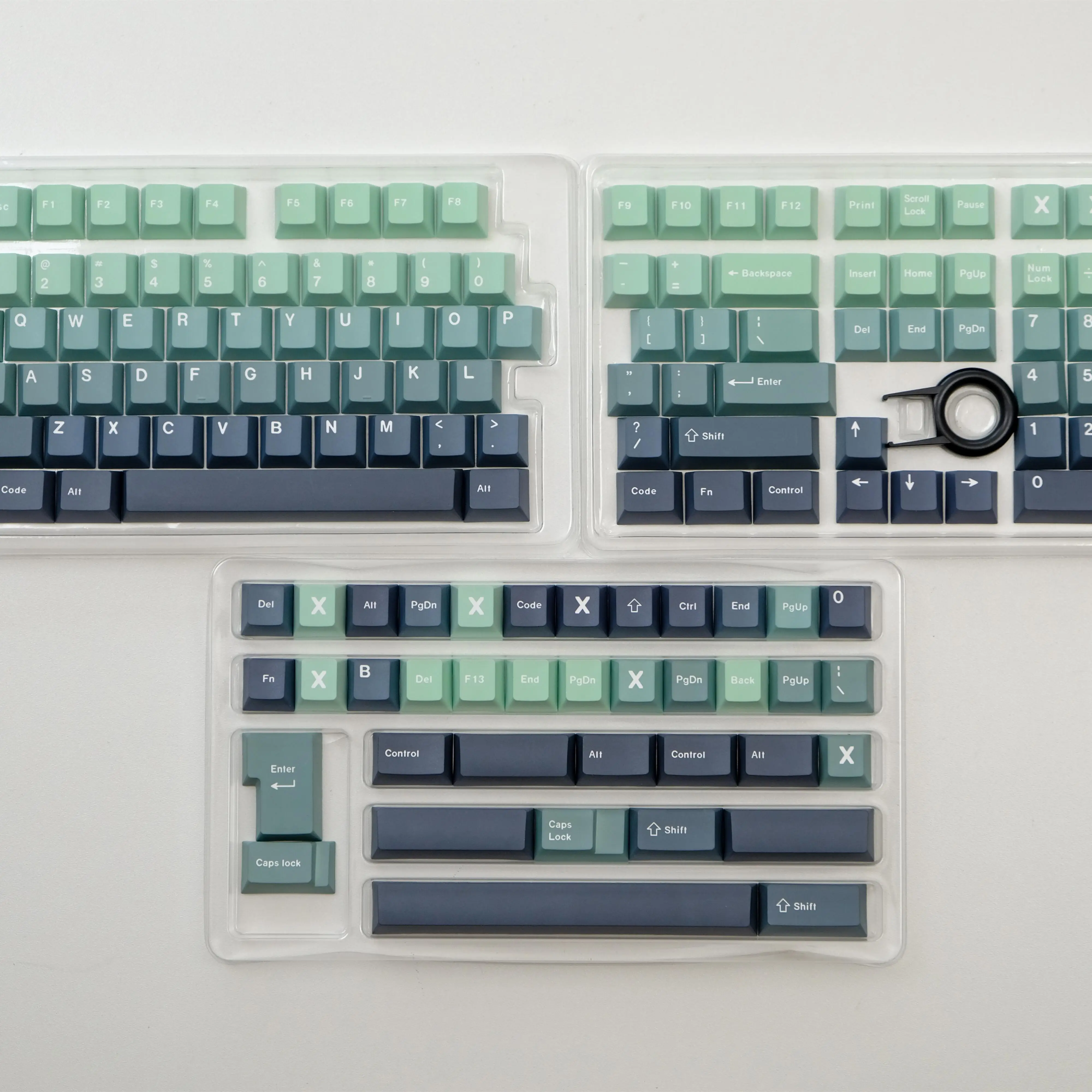 Gradual change botanical garden keycaps original height PBT sublimation made68 60 rain 75 87 104 108