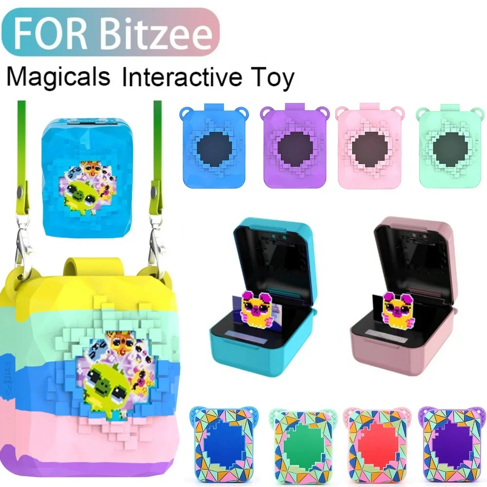 Silikonhülle für Bitzee Magicals, interaktives Spielzeug, digitales Haustier, waschbare Schutzhülle mit stoßfestem Lanyard