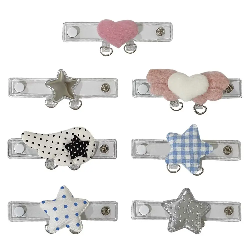 1pc New Transparent Bag Expansion Buckle with Double D-Rings Decorative Bag Hanger Bag Charm Holder Women Girls