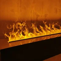 Cheminée électrique à vapeur d'eau atomisée, personnalisable, pour décoration de salon, support TV, humidificateur, effet de flamme 3D, vapeur, brouillard, vapeur d'eau, pour intérieur. 6