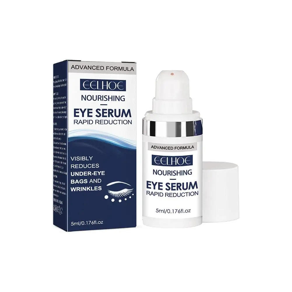 Crema de ojos antiarrugas con péptido, suero hidratante para reparación de círculos, eliminación de bolsas, líneas finas, aclara los ojos, desvanecimiento oscuro, V0W4