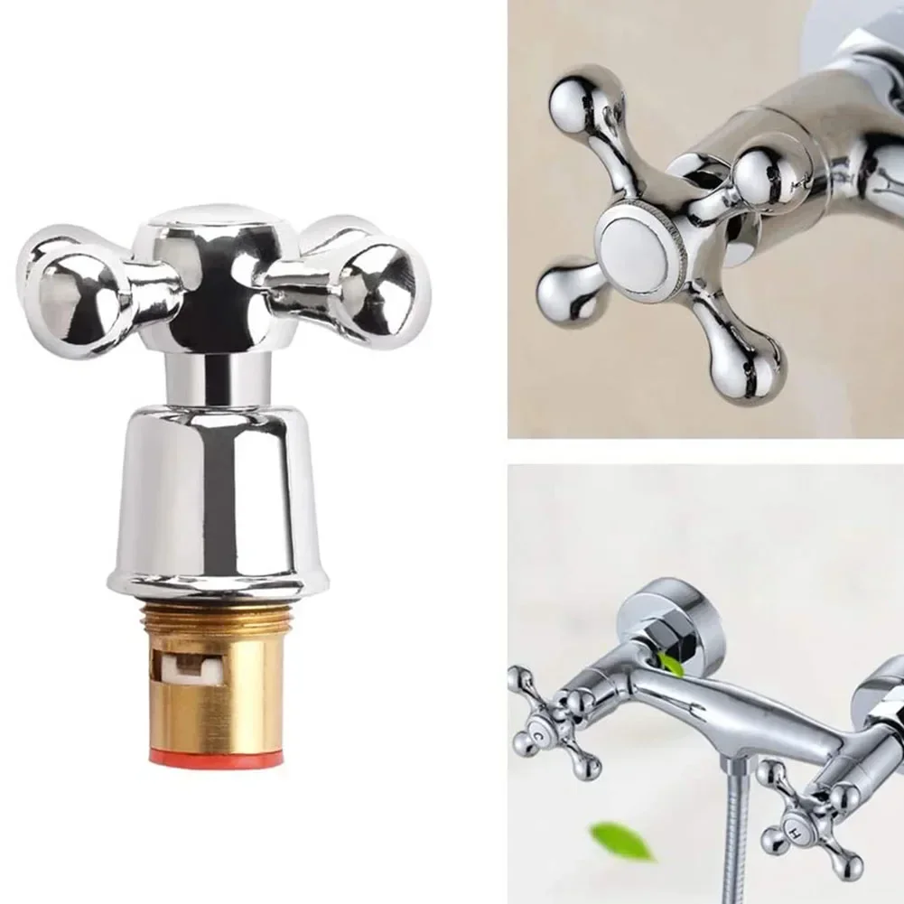 Tap Valve Cartridge G3/4 Replacement Brass Ceramic For Hot & Cold  Faucet For Bathrooms Kitchens Faucets Accessories