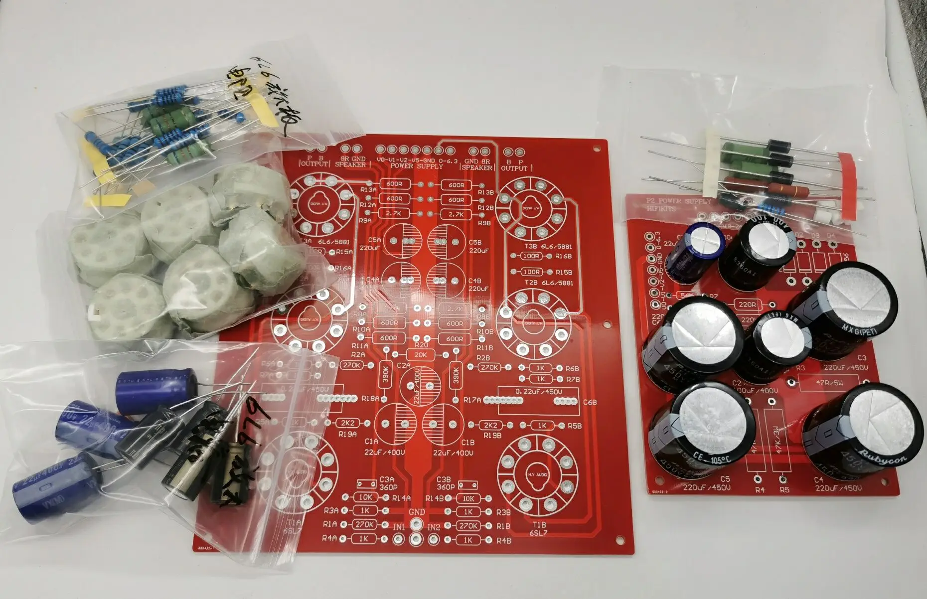 มาถึงล่าสุดเสียงหมายเหตุ P2SE 6L6แบบ Single-Ended Back-End Circuit Board DIY ชุด18W * 2