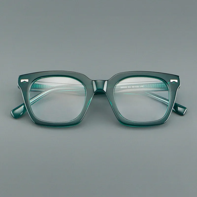 

Новая квадратная оправа для очков из ацетата для женщин, очки для чтения при близорукости, классические мужские очки по рецепту, очки на заказ