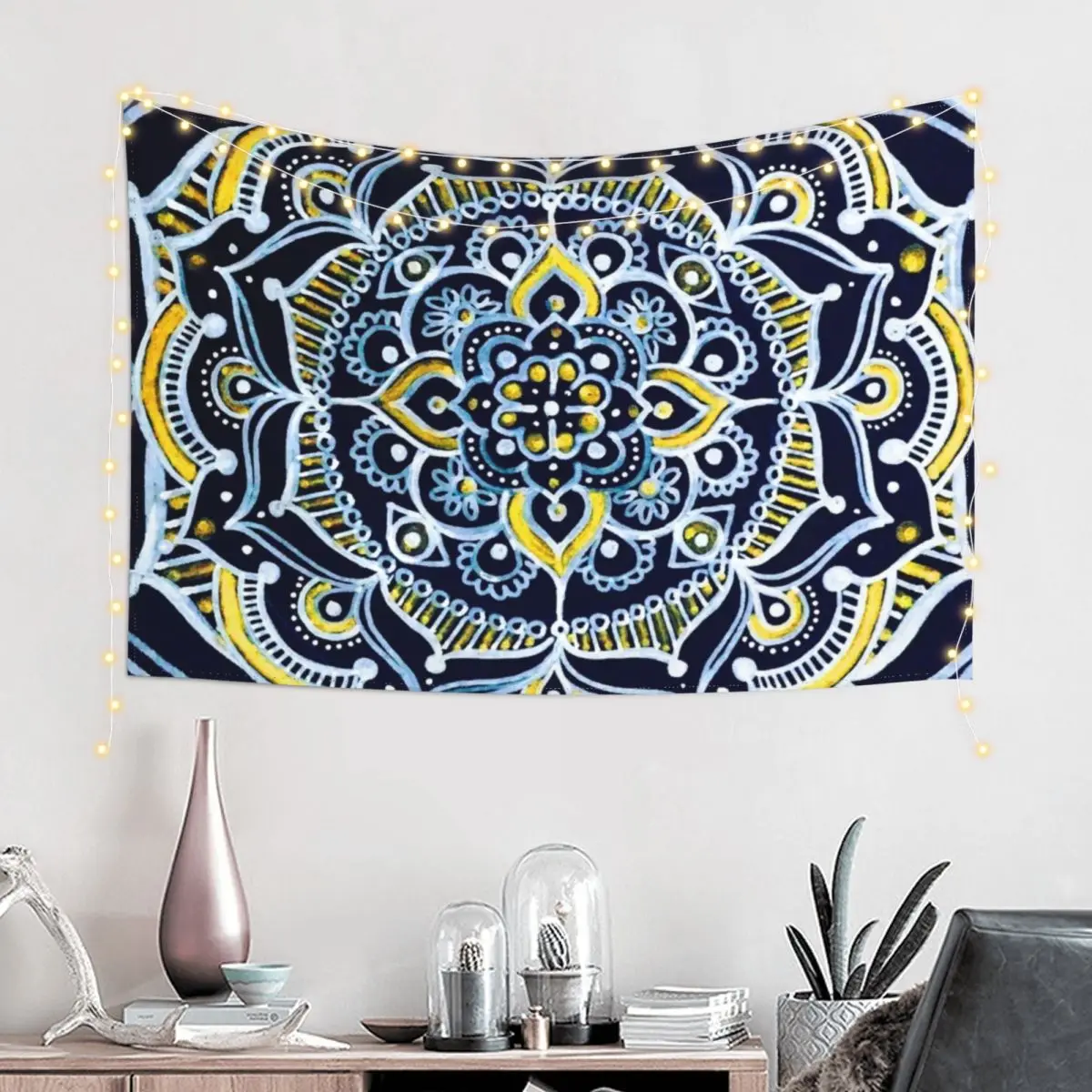 Bohemian Mandala Hippie Festival Spiritual Boho Tapestry Art Mural Room Decore Aesthetic Tapestry