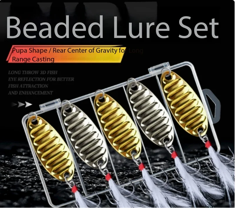

Micro Realistic Lure Set Vibration Spoon Metal Jig Long Casting Stream Bait For Trout Bass Freshwater Saltwater Fishing