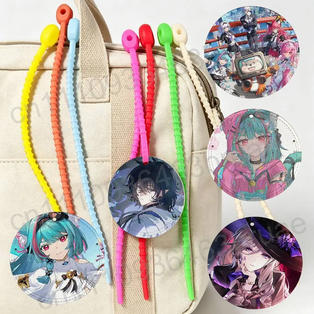 

NTE Nanally Neverness to Everness Round Airplane Pattern Luggage Tag Portable Name Address Tag Backpack Pendant Travel Accessory