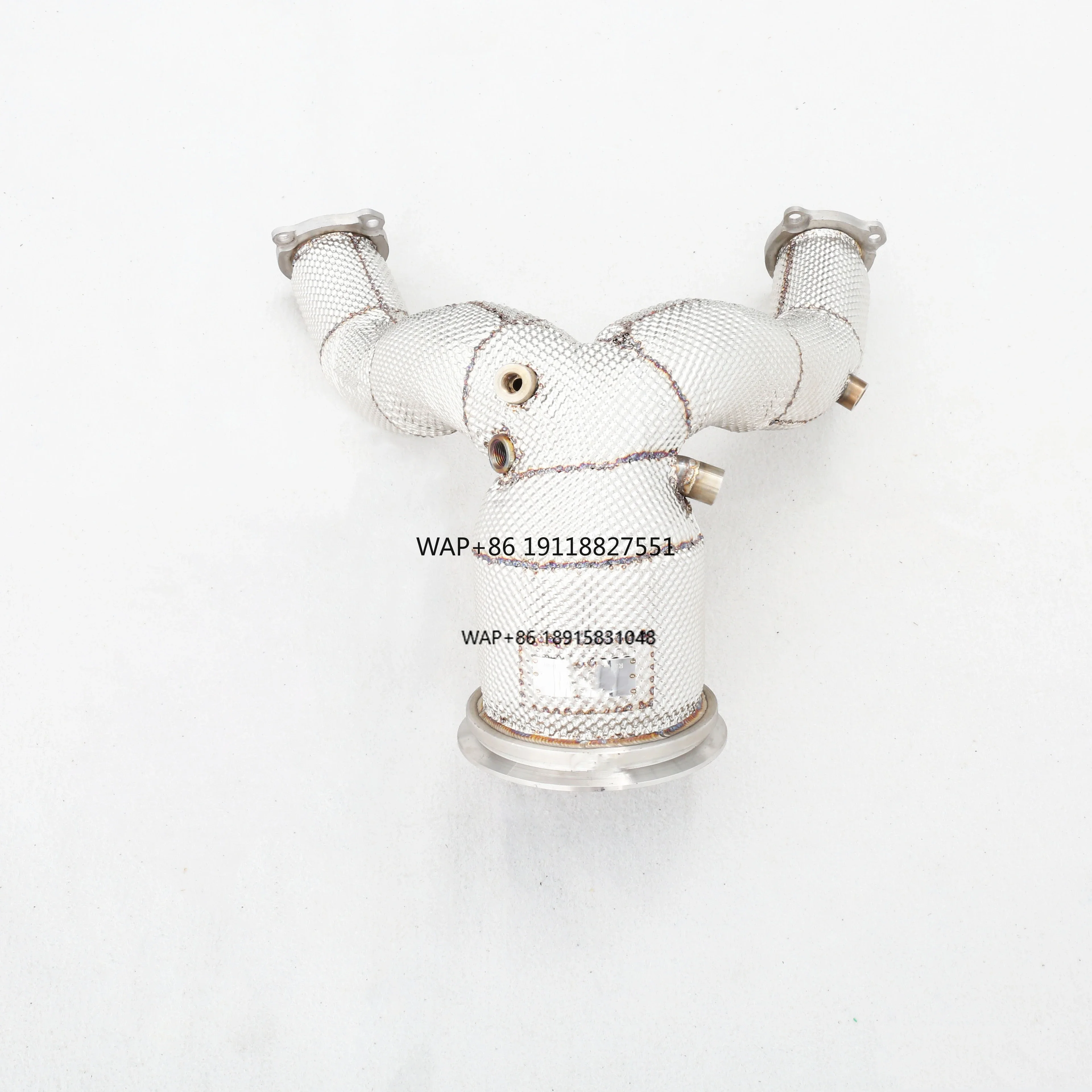 

Factory Highflow Downpipe with Heatshield for S4 B9 3.0T EA839 Stainless Steel Material